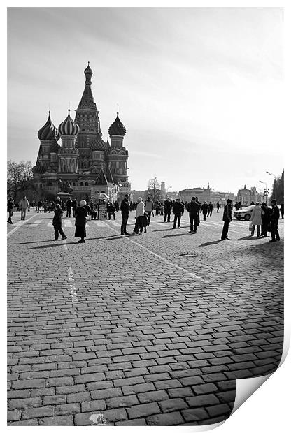 Red Square, Moscow Print by David Gardener