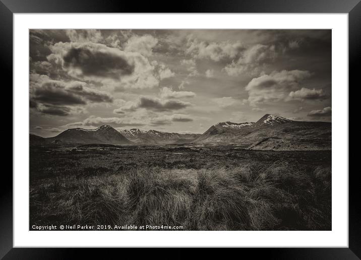 Glencoe Framed Mounted Print by Neil Parker