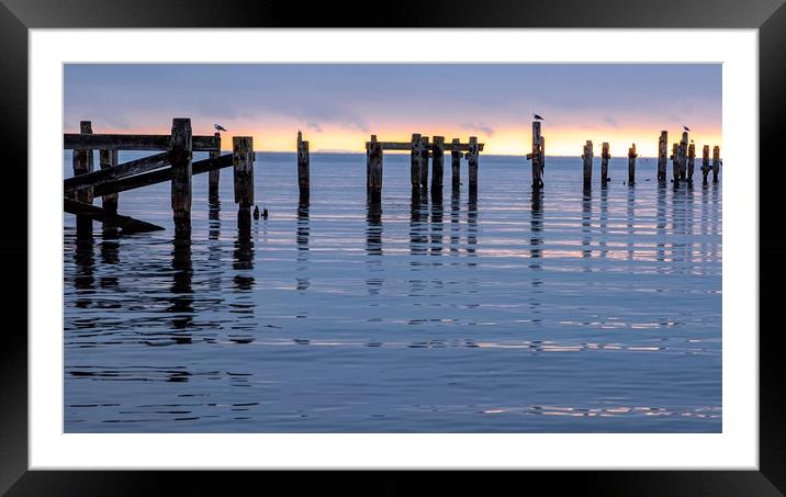 Swanage old pier Framed Mounted Print by Tony Bates