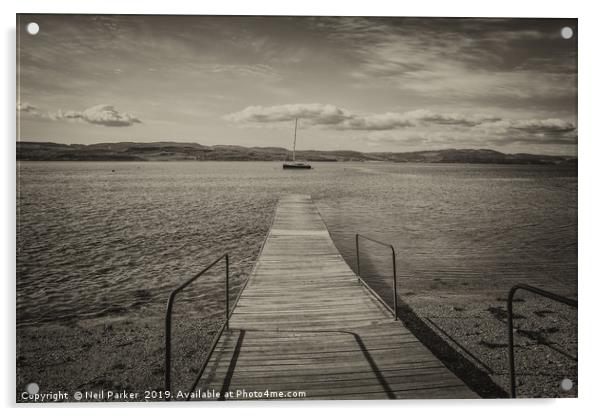 Loch Fyne - Vanishing Point Acrylic by Neil Parker