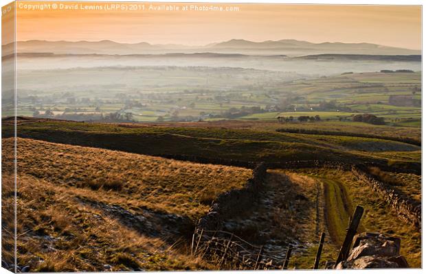 North Cumbrian Mountains Canvas Print by David Lewins (LRPS)