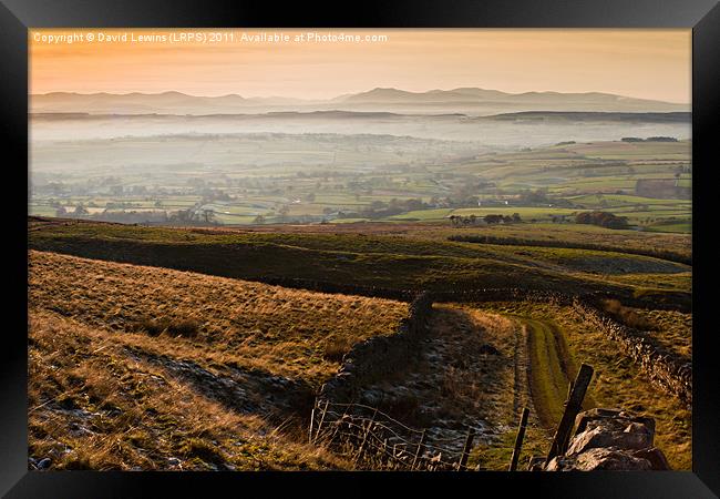 North Cumbrian Mountains Framed Print by David Lewins (LRPS)