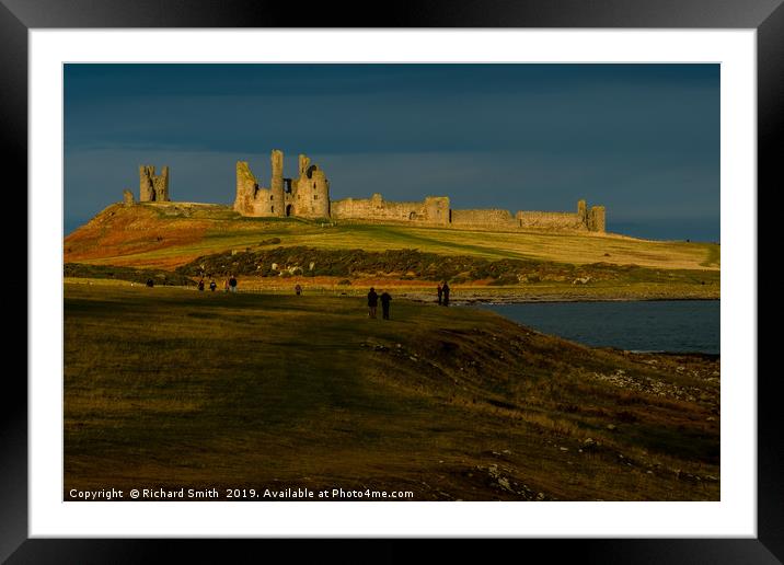 Dunstanburgh Castle Framed Mounted Print by Richard Smith