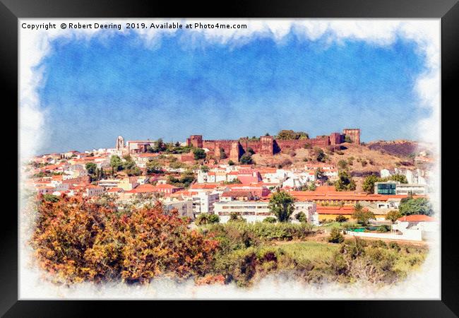 View of Silves in the Portuguese Algarve Framed Print by Robert Deering