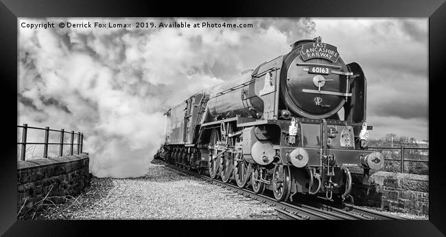 Tornado 60163 locomotive Framed Print by Derrick Fox Lomax