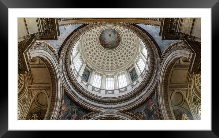 Pantheon Dome  Framed Mounted Print by Scott K Marshall
