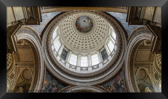 Pantheon Dome  Framed Print by Scott K Marshall