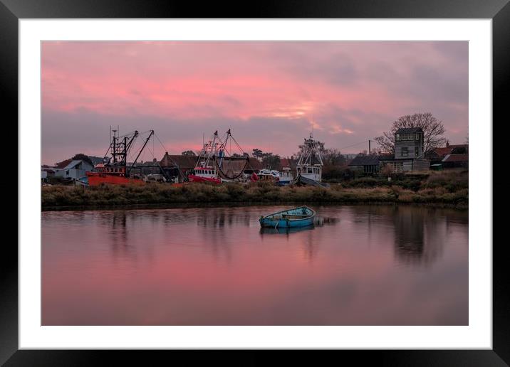 Sunrise at Brancaster Staithe  Framed Mounted Print by Gary Pearson