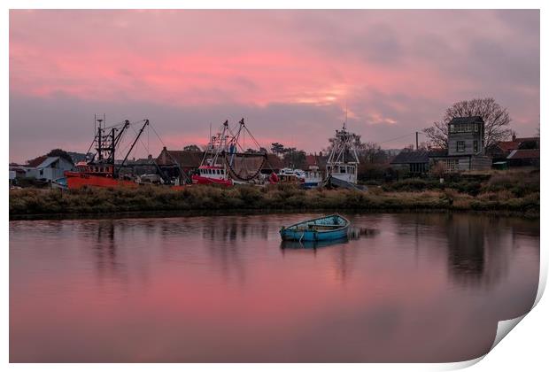 Sunrise at Brancaster Staithe  Print by Gary Pearson