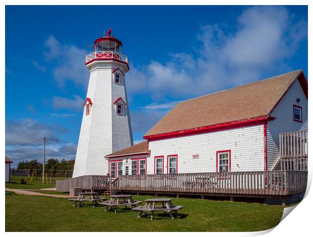 East Point Lighthouse, Prince Edward Island, Canad Print by Mark Llewellyn