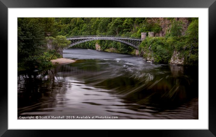 Craigellachie Bridge Framed Mounted Print by Scott K Marshall