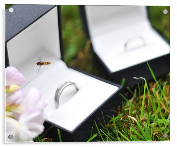 Hornet Rings Wedding Acrylic by Kerim Mehmet