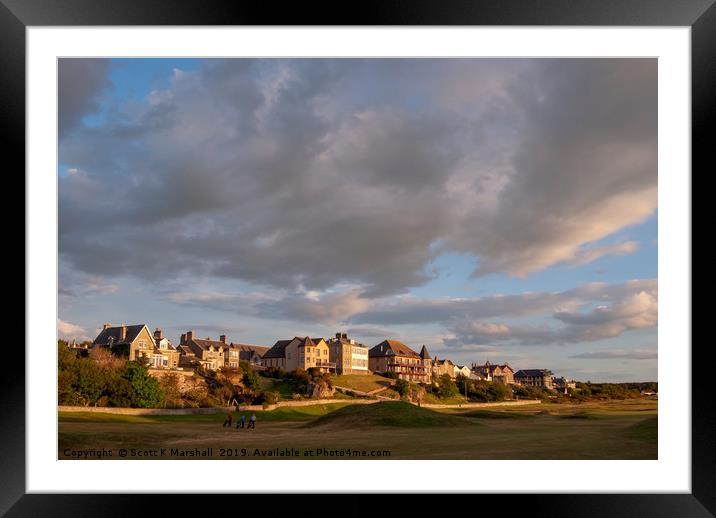 Lossiemouth Moray Golf Club Late Round Framed Mounted Print by Scott K Marshall
