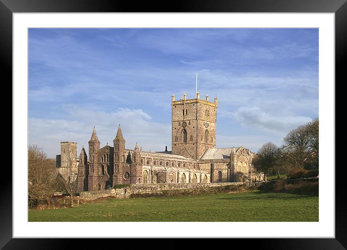 St Davids Cathedral Framed Mounted Print by Brian Beckett
