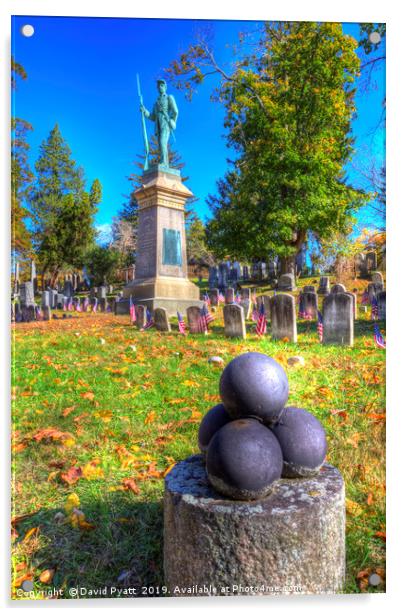 American Civil War Cannon Balls  Acrylic by David Pyatt