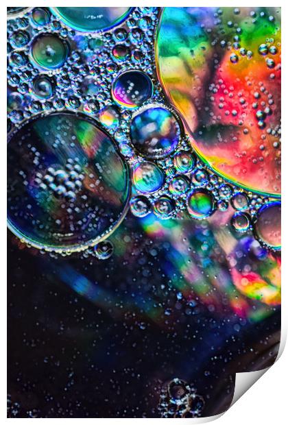 Oil On Water 1 Print by Steve Purnell