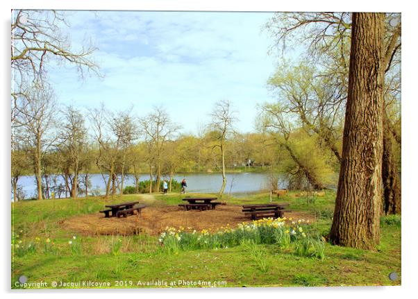 Perfect Picnic Spot Acrylic by Jacqui Kilcoyne