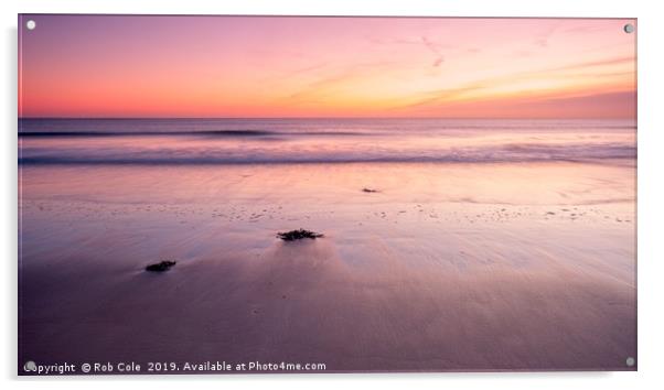 Seaburn Beach Sunrise Acrylic by Rob Cole