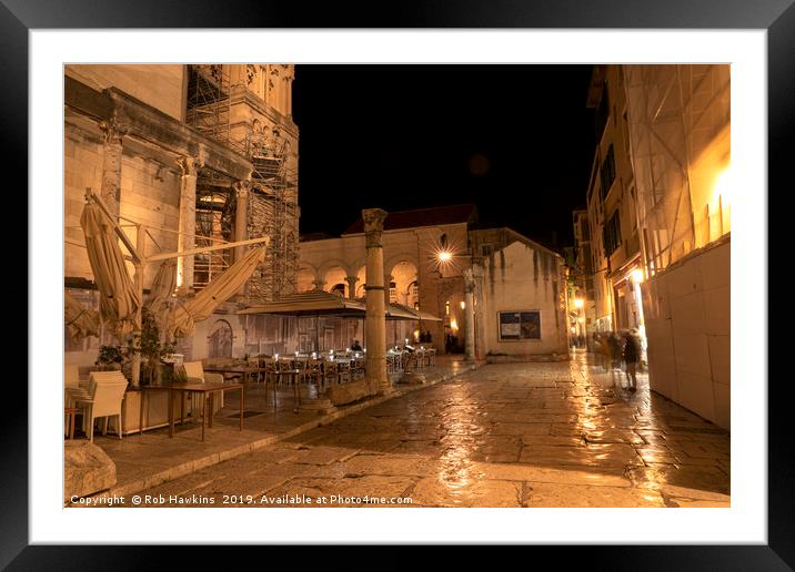 Inside Diocletian's Palace Framed Mounted Print by Rob Hawkins