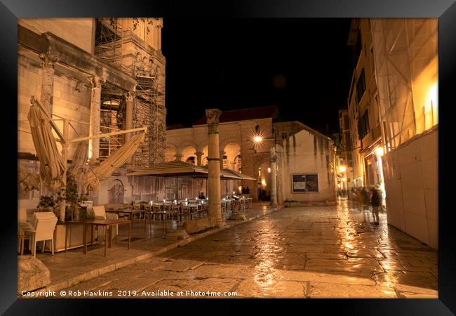 Inside Diocletian's Palace Framed Print by Rob Hawkins