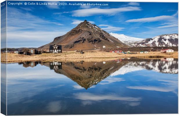 Arnastarpi and Stapafell, Iceland Canvas Print by Colin & Linda McKie