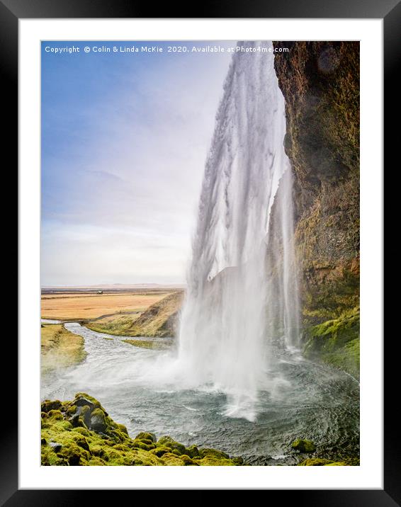 Seljalandsfoss Waterfall, Iceland Framed Mounted Print by Colin & Linda McKie