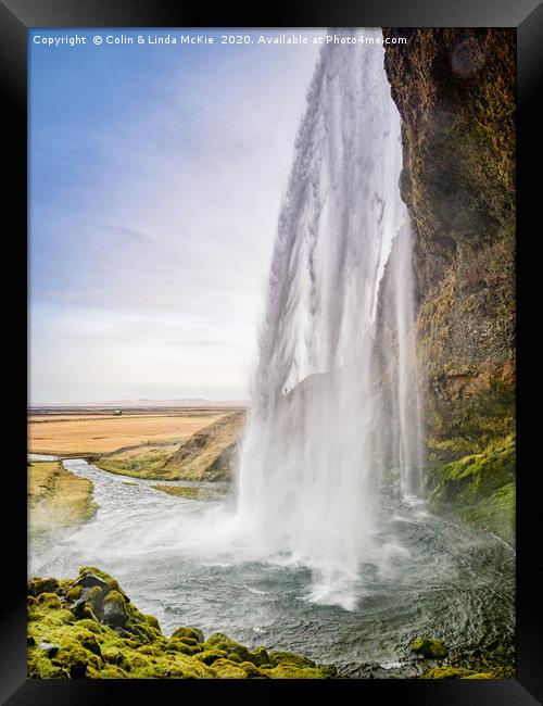 Seljalandsfoss Waterfall, Iceland Framed Print by Colin & Linda McKie