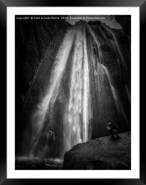 Gljufrabui Waterfall, South Iceland Framed Mounted Print by Colin & Linda McKie