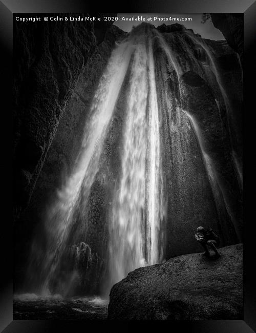 Gljufrabui Waterfall, South Iceland Framed Print by Colin & Linda McKie