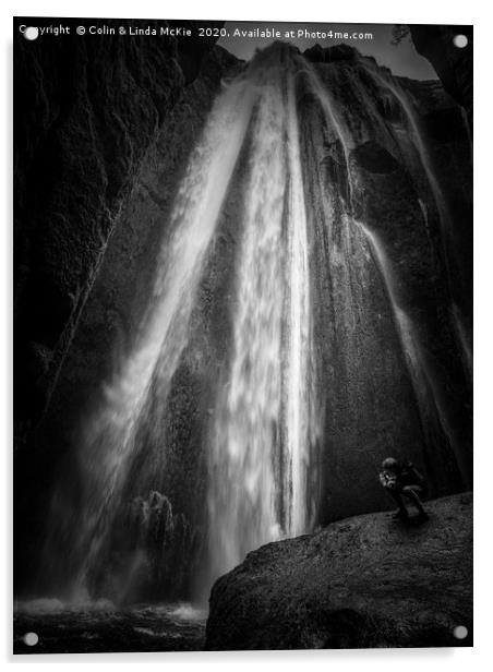 Gljufrabui Waterfall, South Iceland Acrylic by Colin & Linda McKie