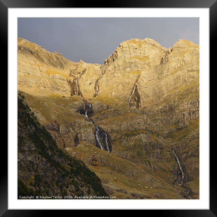 The Pineta Valley Framed Mounted Print by Stephen Taylor