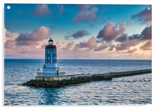 Los Angeles Harbor Lighthouse Acrylic by Darryl Brooks
