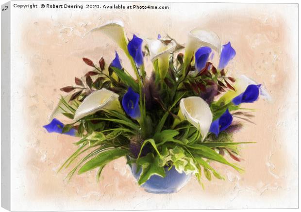 Lily arrangement Canvas Print by Robert Deering