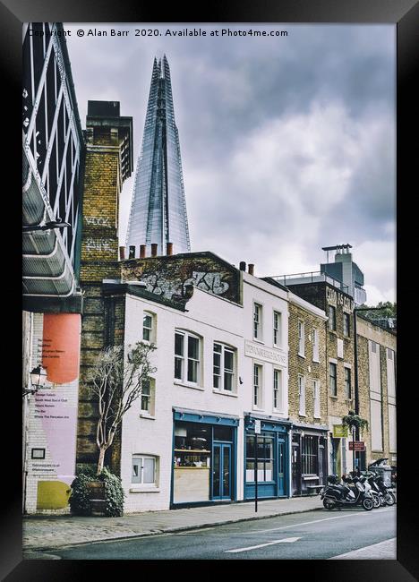 The Shard in the London Skyline Framed Print by Alan Barr