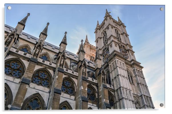 Gothic Westminster Abbey Acrylic by Jelena Maksimova
