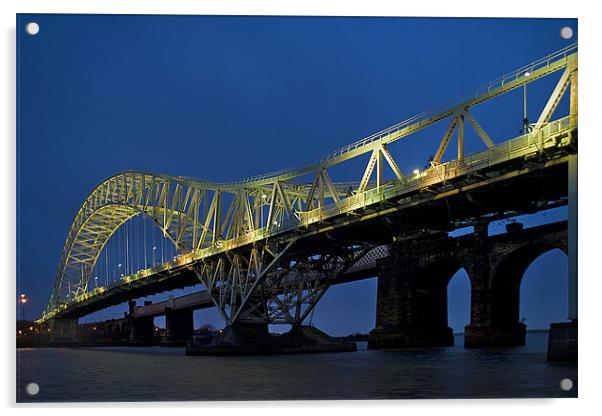 Runcorn Bridge Acrylic by Wayne Molyneux