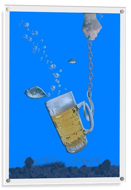 MEE POOR LAGER Acrylic by david hotchkiss