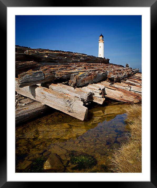Barnsness Lighthouse Framed Mounted Print by Keith Thorburn EFIAP/b