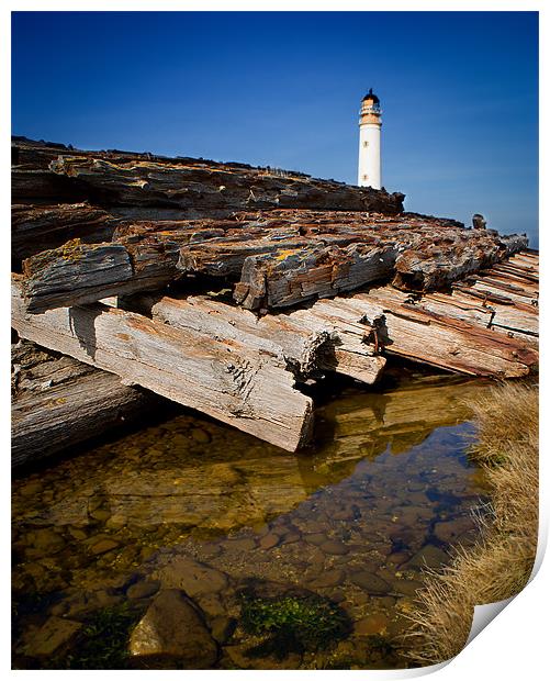 Barnsness Lighthouse Print by Keith Thorburn EFIAP/b