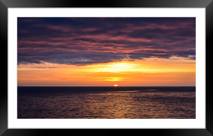 Sunset over the Baltic sea Framed Mounted Print by Jelena Maksimova