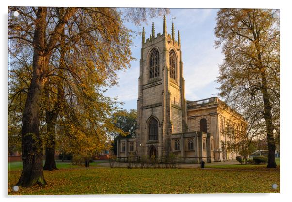 All Saints Parish Church, Gainsborough Acrylic by Jason Thompson