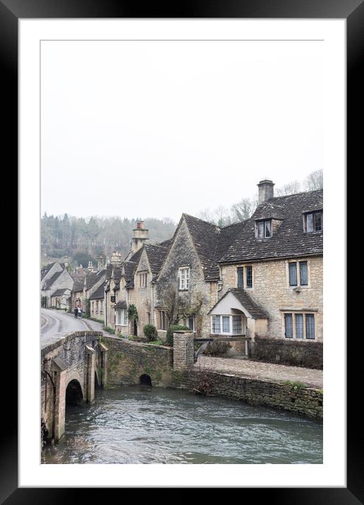 Castle Combe Framed Mounted Print by Graham Custance
