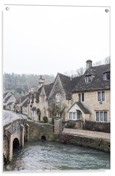 Castle Combe Acrylic by Graham Custance