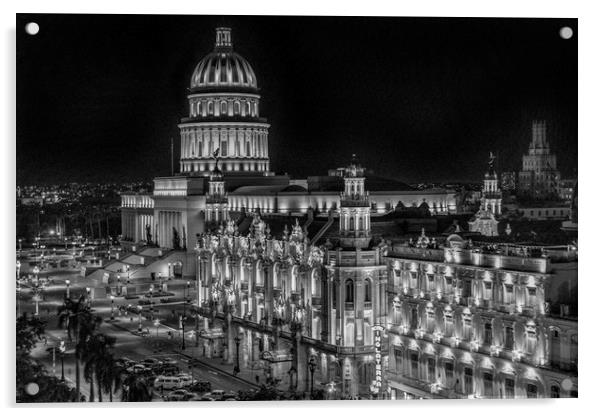 The Capitol, Havana Acrylic by David Hare