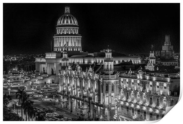 The Capitol, Havana Print by David Hare