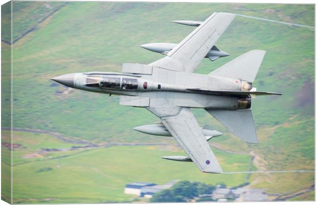 RAF Tornado Gr4 - Low level in Wales Canvas Print by Rory Trappe