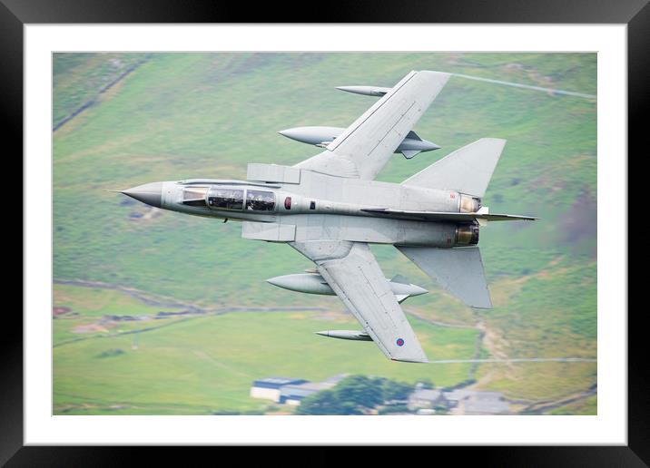 RAF Tornado Gr4 - Low level in Wales Framed Mounted Print by Rory Trappe