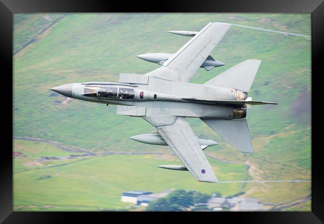 RAF Tornado Gr4 - Low level in Wales Framed Print by Rory Trappe