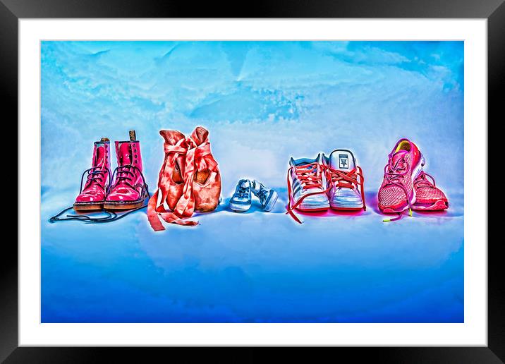Shoes  Framed Mounted Print by Valerie Paterson