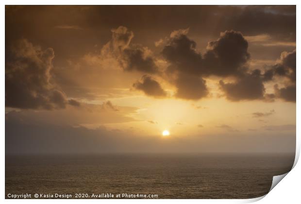 Atlantic Sunset, Tenerife Print by Kasia Design